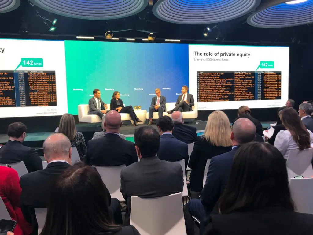 the role of private equity at the Bloomsberg Sustainable Business Summit