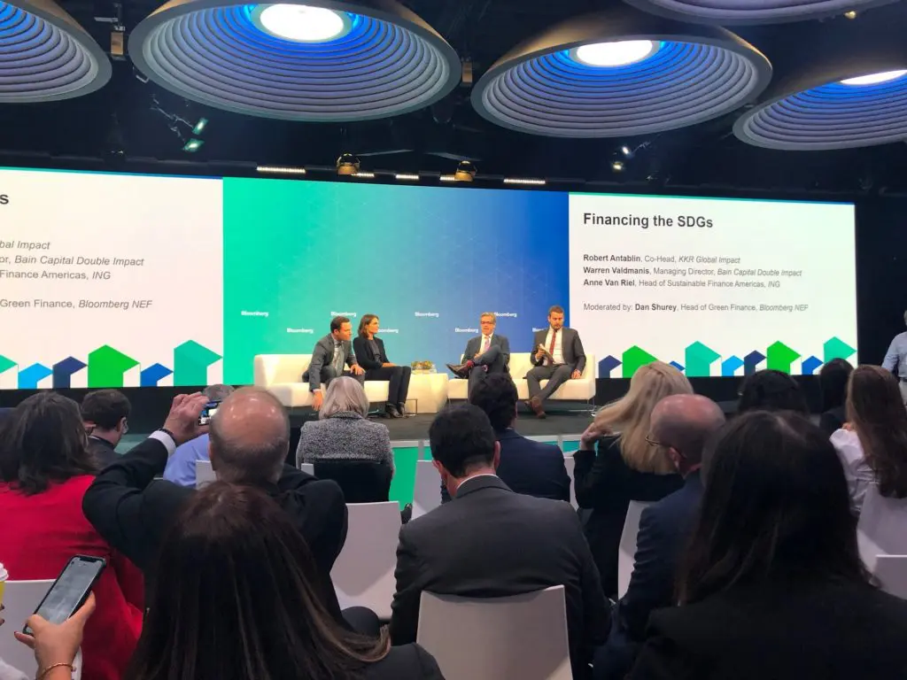 financing the SDGs at the Bloomsberg Sustainable Business Summit