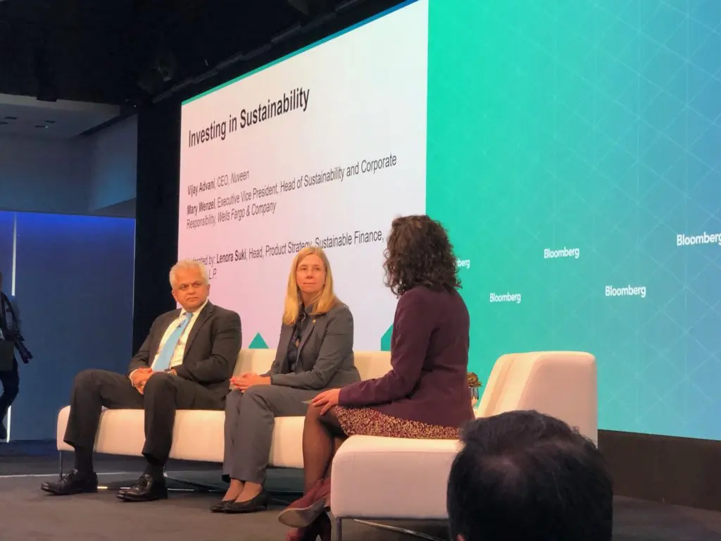 investing in sustainability speakers at the Bloomsberg Sustainable Business Summit