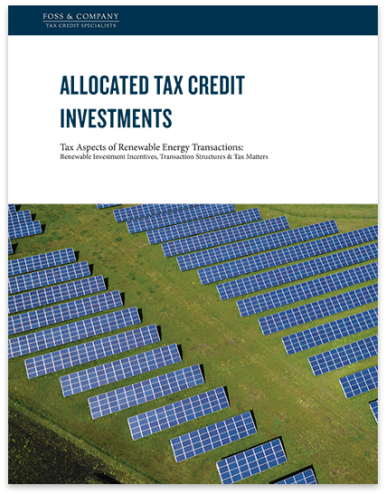 Allocated Tax Credit Advancements