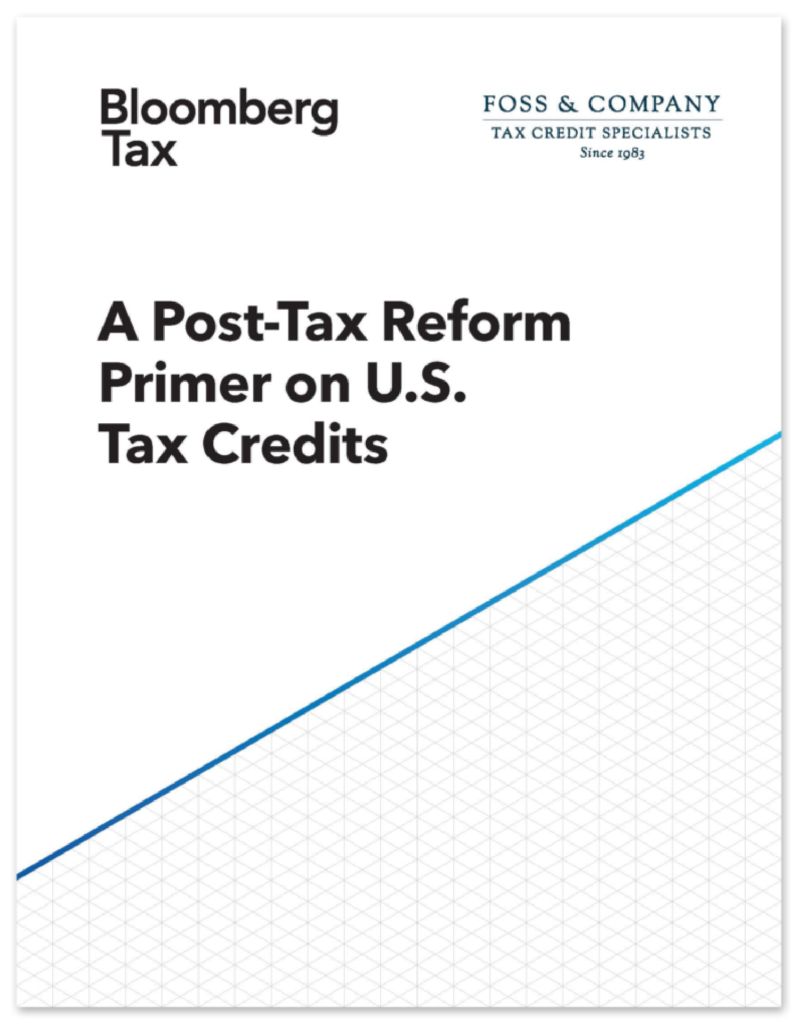 A Post-Tax Reform Primer on U.S. Tax Credits